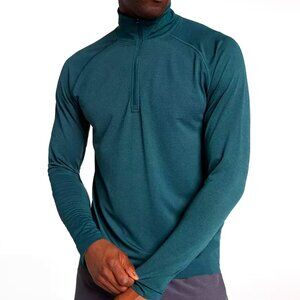 VRST Men's Circuit Seamless 1/4 Zip Pullover, Green Dusk Heather, Large, NWT